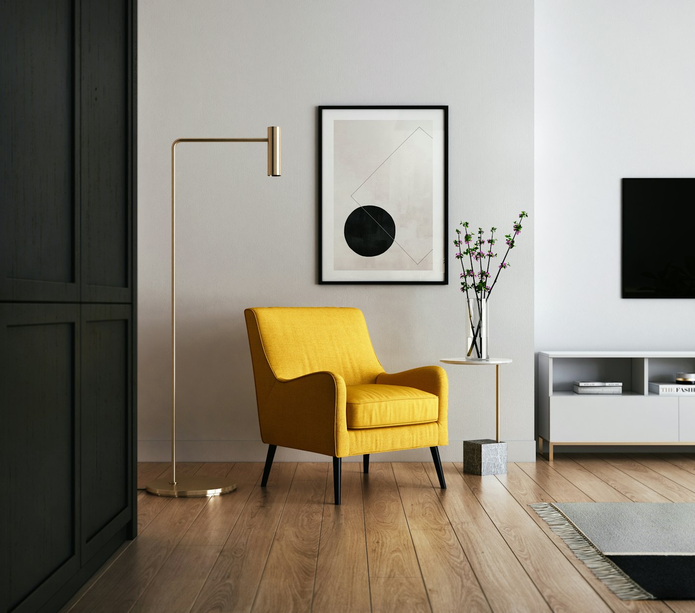 Bright, spotless living room cleaned by Elite Cleans