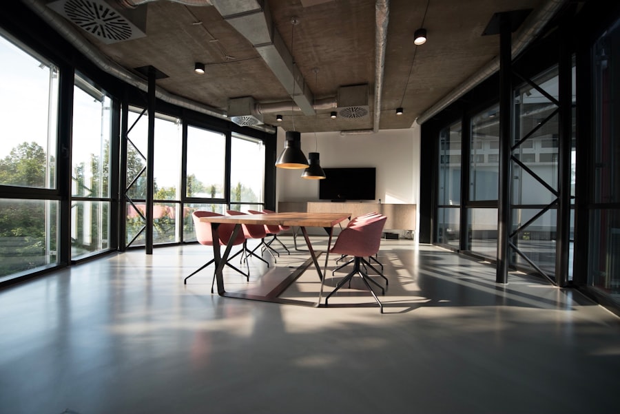 Clean modern commercial office space